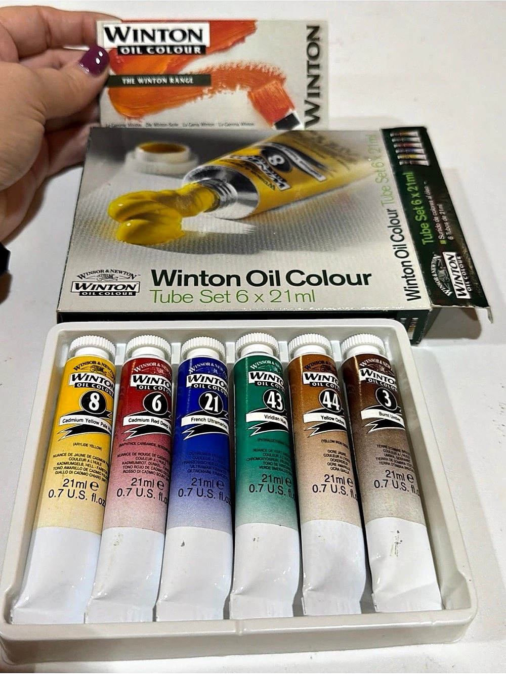 Winsor & Newton Winton Oil Colour Tube Set 6 x 21 ml Oil Colour Tube Set